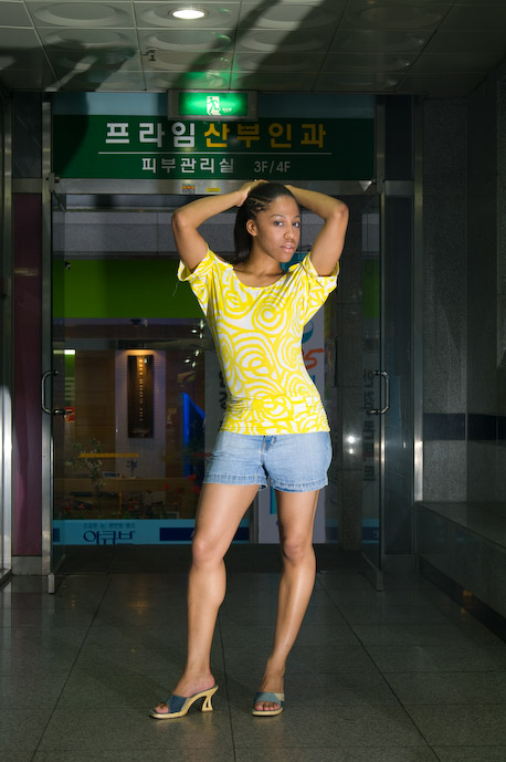 Female model photo shoot of Ja Tun by S Woerner Photography in Chilgok, South Korea