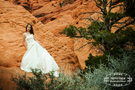 Female model photo shoot of Nish C in Red Rock
