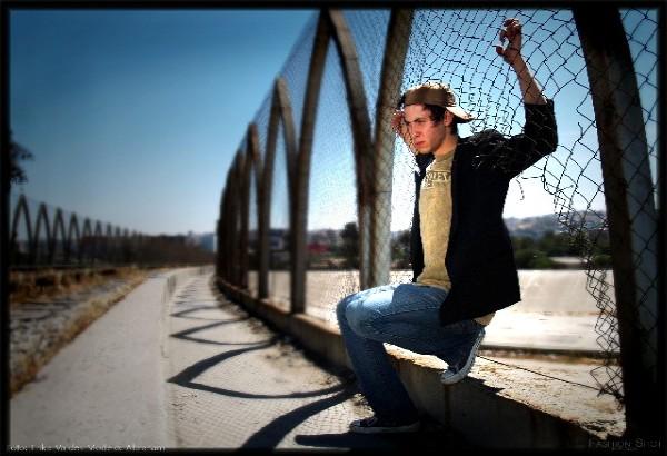 Male model photo shoot of Alfie Nevarez in Buena Vista Bridge