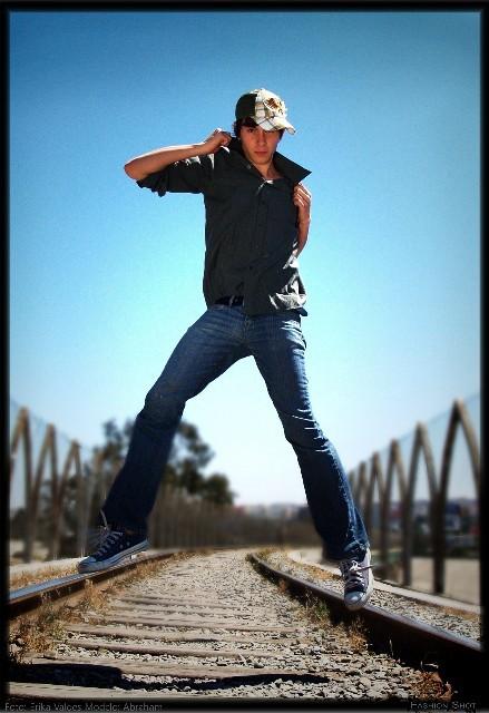 Male model photo shoot of Alfie Nevarez in Buena Vista Bridge