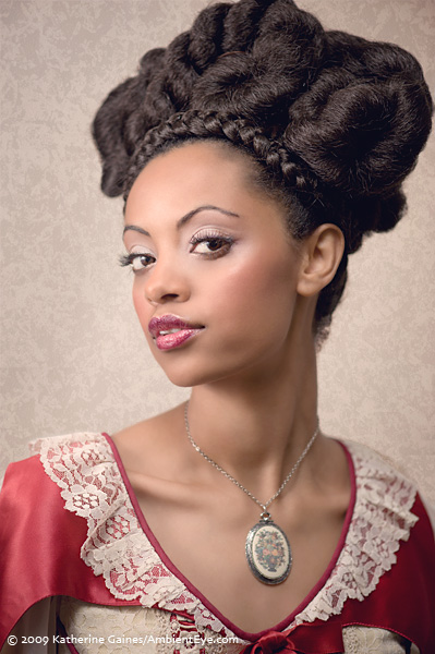 Female model photo shoot of Samiya by AmbientEye, hair styled by Ms Jenkins, wardrobe styled by Empress Mess