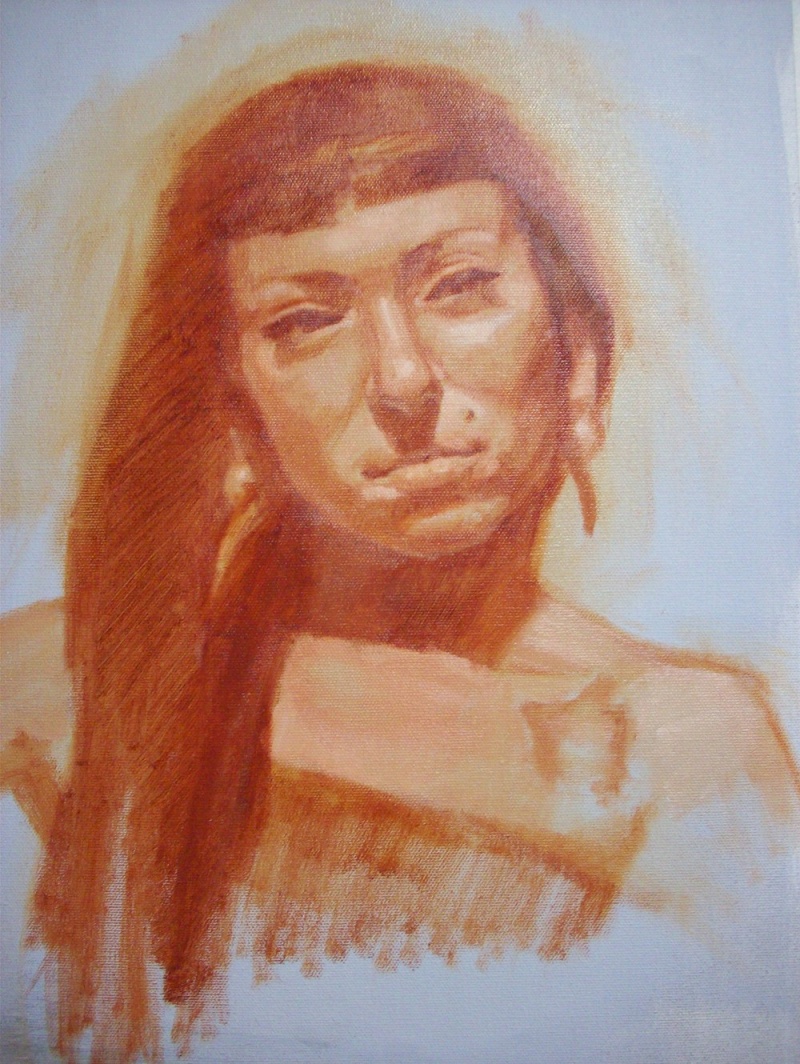 Female model photo shoot of Che Chastain in Ashland Academy of Art, Ashland, Or
