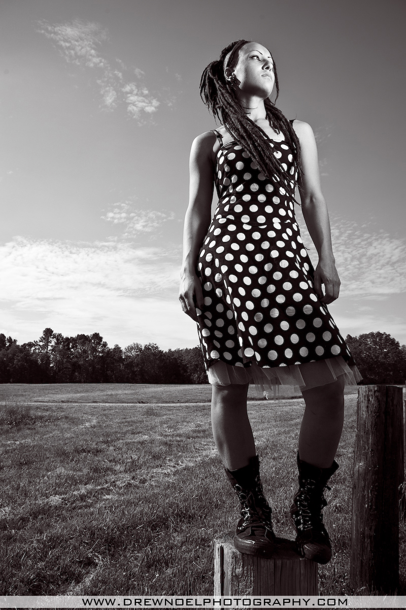Female model photo shoot of Bete_Noire by Drew Noel Photography