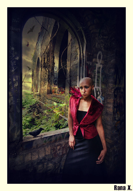 Female model photo shoot of Bete_Noire by Rana X.