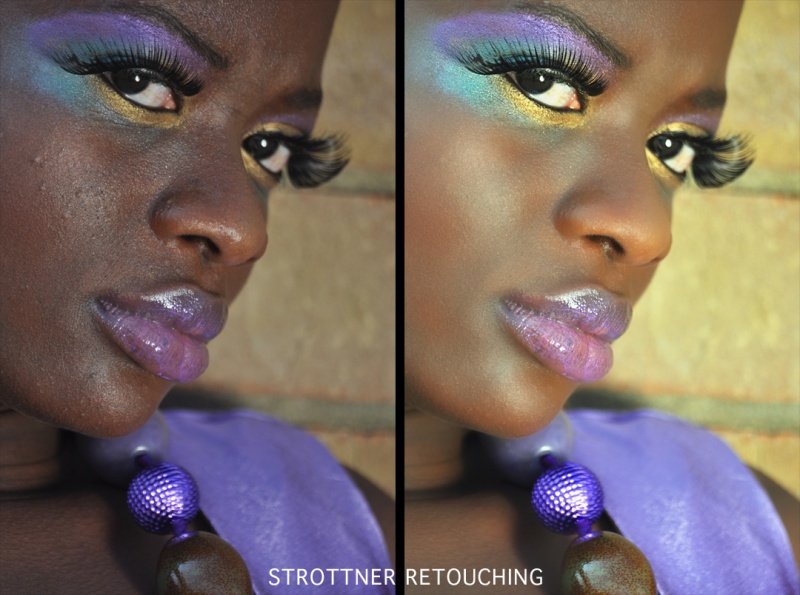 Female model photo shoot of Strottner Retouching, makeup by Golden Glow