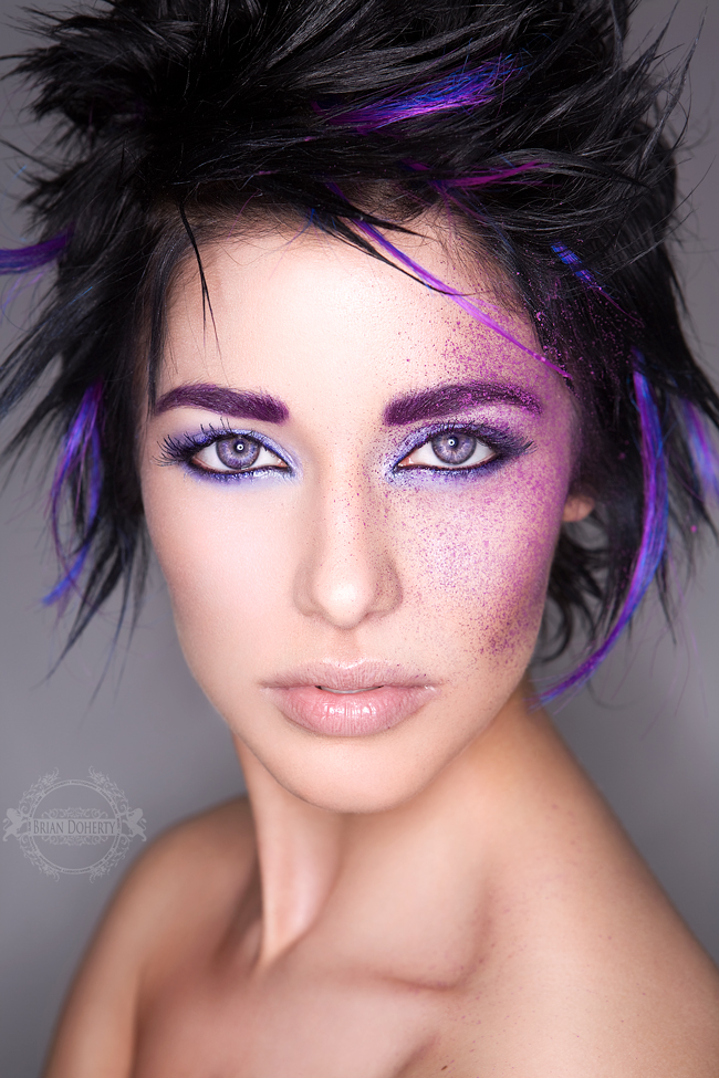 Female model photo shoot of EMBER-- by Brian Doherty, hair styled by Jaime Colarusso, makeup by Debra Macki-Celeb MUA