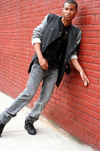 Male model photo shoot of Fred Tru1 by RayVin in Harlem, Ny, clothing designed by Ray Vincente