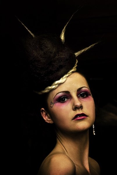 Female model photo shoot of KellyGossMakeUp by Moongazer Photography