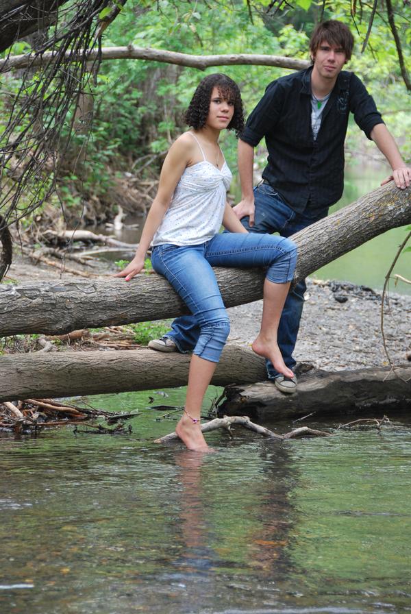 Male and Female model photo shoot of Alexander Dean and Cassiidee M in Bidwell park, Chico