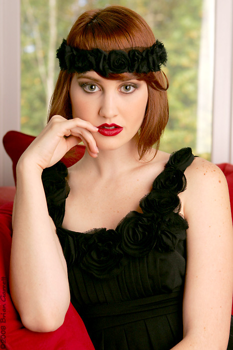 Female model photo shoot of Willow Blaser by Brian Garrett, makeup by Kat Pfender 