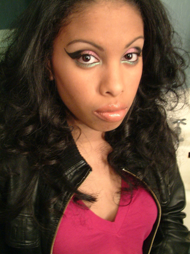 Female model photo shoot of Christine WickedCMakeup in Oakland CA.
