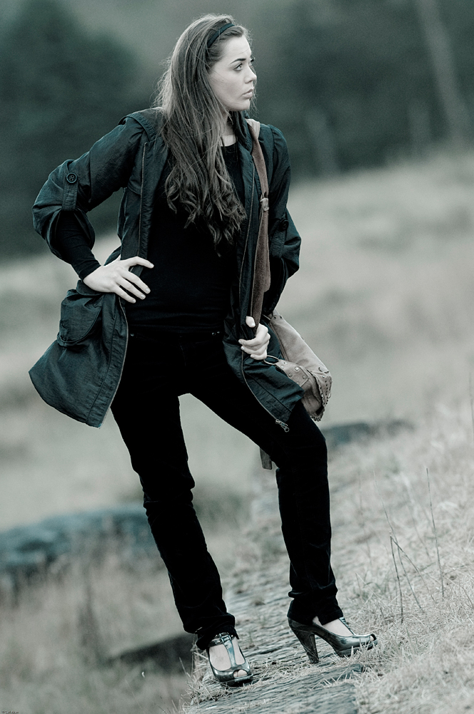 Female model photo shoot of Elyze James by Carl Ryan
