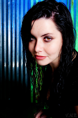 Female model photo shoot of DEW Modeling by Melissa Holcomb in MAS Studio