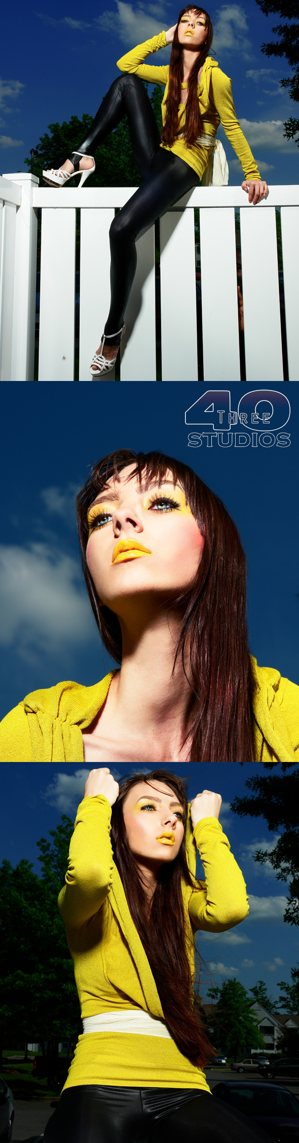 Female model photo shoot of Anca U by 40Three Studios in MD, makeup by T