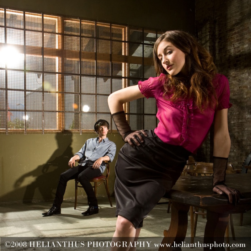 Male and Female model photo shoot of Frankie Panky and Clauran in Ironworks Studio, Vancouver