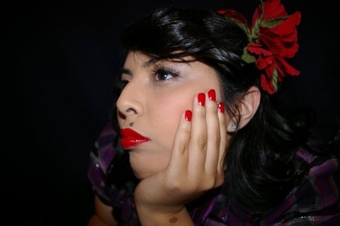 Female model photo shoot of Make Up by Mariam Taraz in Hollywood