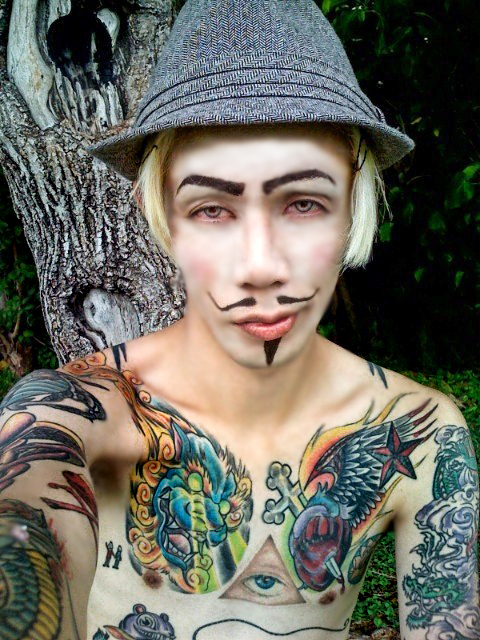 Male model photo shoot of Shinobi1kenobi, makeup by Beauty by Mish