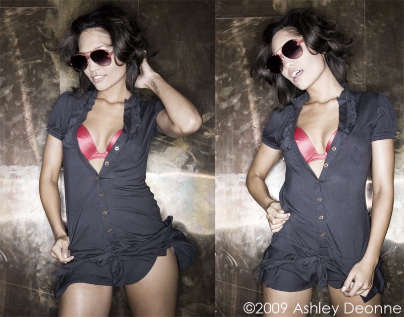 Female model photo shoot of J  Marie by Ashley Deonne, hair styled by S West