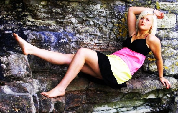 Female model photo shoot of Pollyanna Pleace in Barry Island