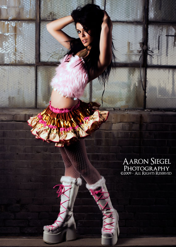 Female model photo shoot of Roxy Nicholson in warehouse