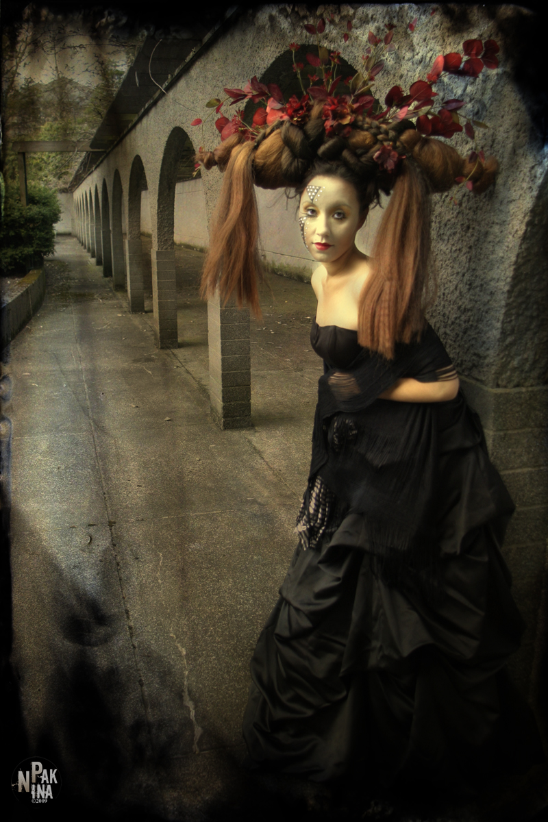 Female model photo shoot of Gothic Fairytales and Trisha Martinez, makeup by Pepa Chan
