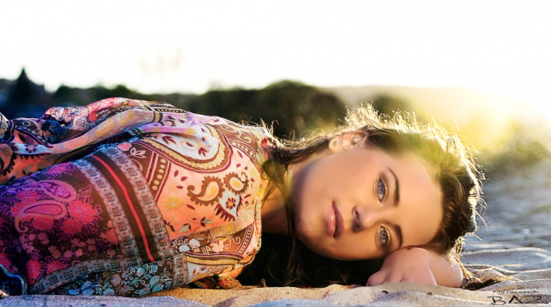 Female model photo shoot of Allexandra in beach