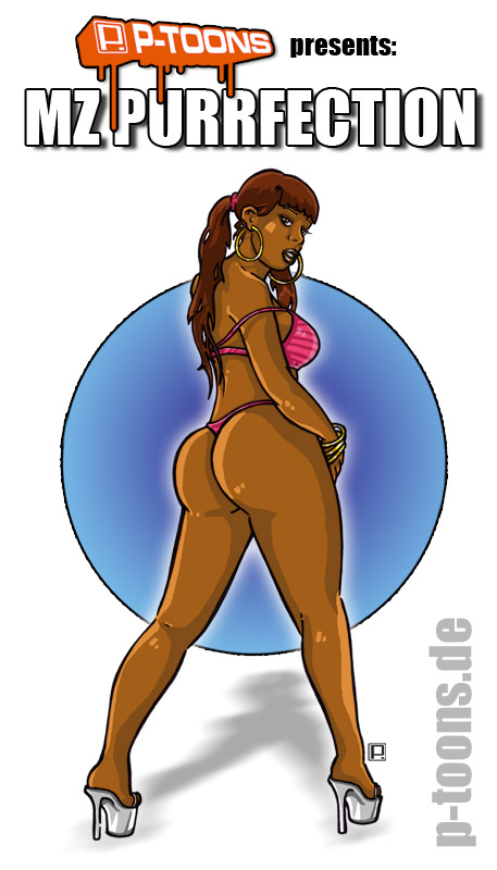 Female model photo shoot of Mz Purrfection, art by p-toons