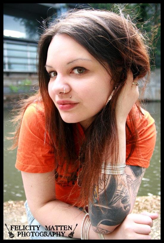 Female model photo shoot of Brida Kuhs in Camden Lock