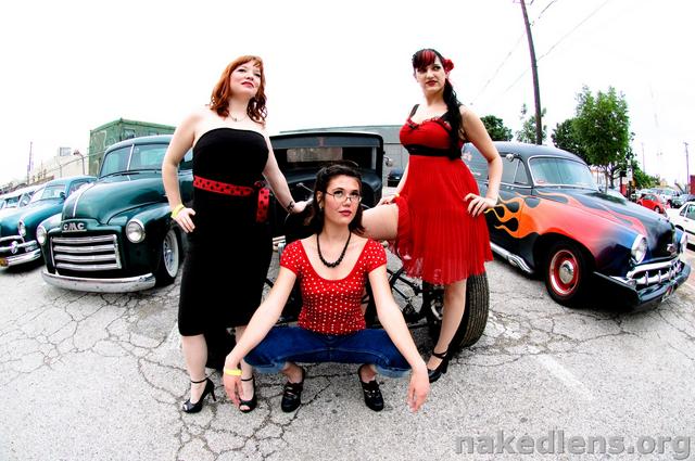 Female model photo shoot of Wraith von Deviant, Zamra Dollskin and Malice Von Deviant in Dallas, Tx