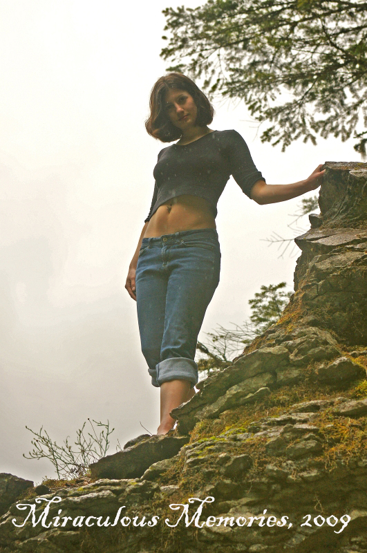 Female model photo shoot of Katerina Reid by Tim Downin in Oregon Wilderness
