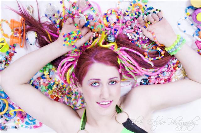 Female model photo shoot of Pinky and her Brain in Studio