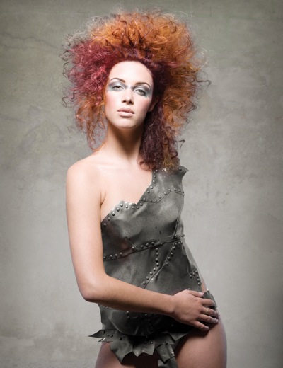 Female model photo shoot of Dana Supernova Salon