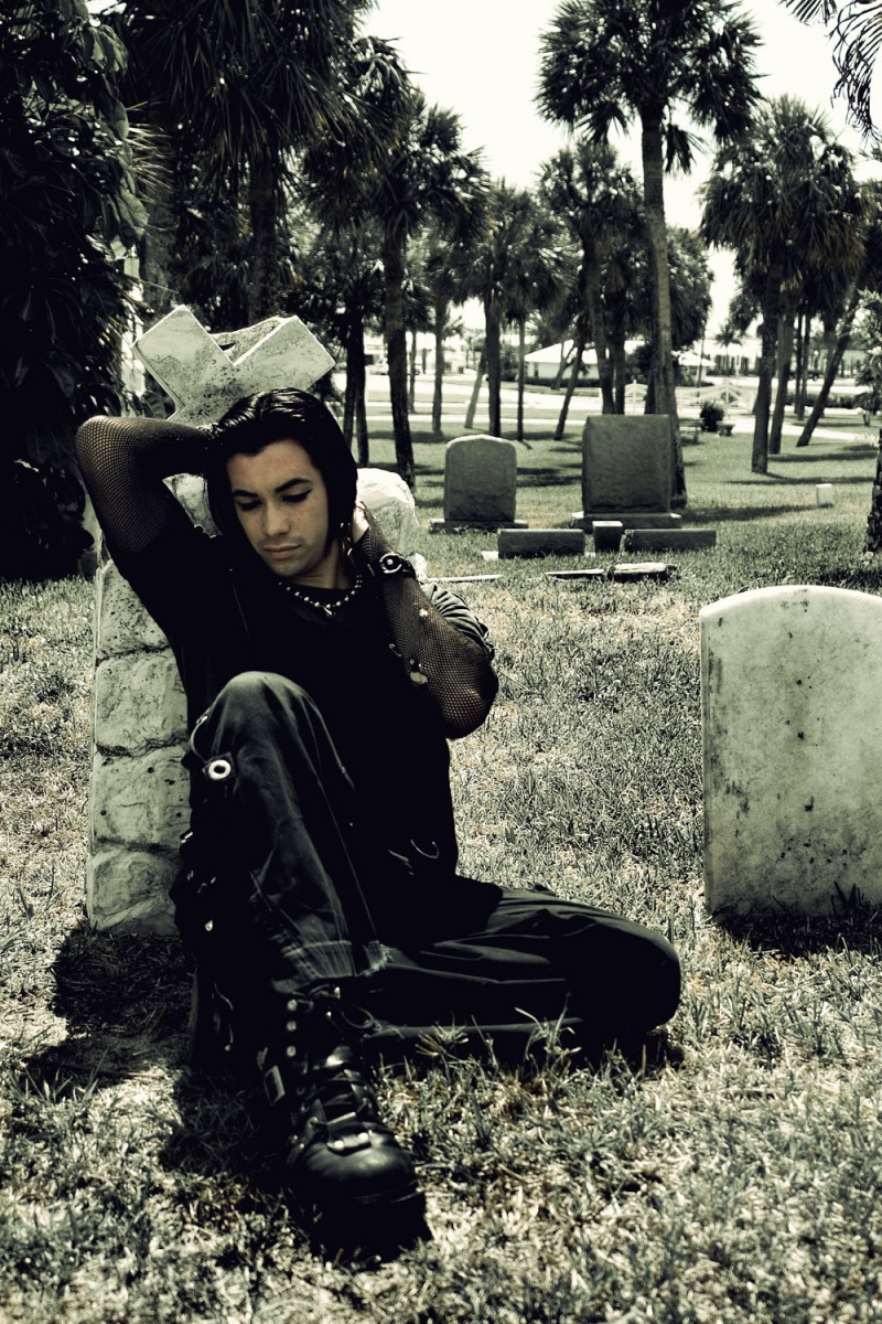 Male model photo shoot of Makeshift Mayhem by Simple Beauty Photo in All Saints Cemetery, Jensen Beach, FL