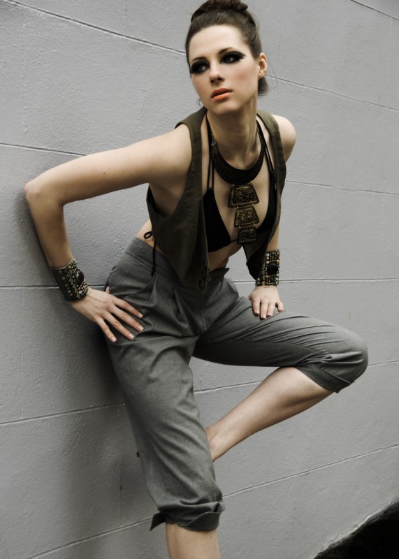 Female model photo shoot of Tatiana St in London April 2009