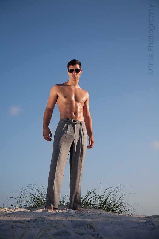 Male model photo shoot of Dio Mazurek by Monica True in clearwater pier