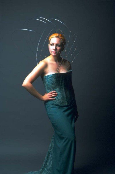 Female model photo shoot of Ascension Threads in Kansas City Art Institute Photo Studio