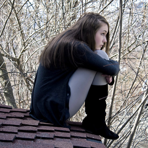 Female model photo shoot of FreshBreeze in My roof (which is two feet off the ground)