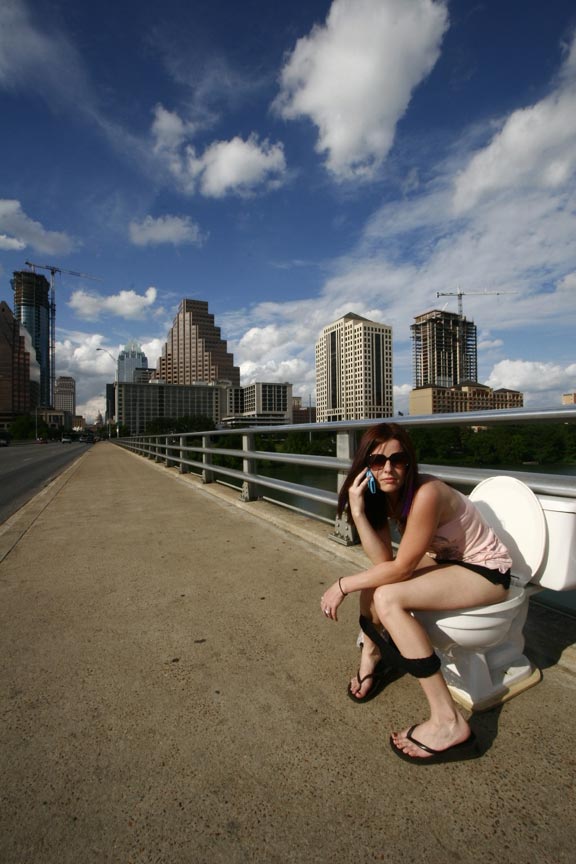 Male and Female model photo shoot of Random Sittings and Erin Mishelle in congress bridge, Austin, TX