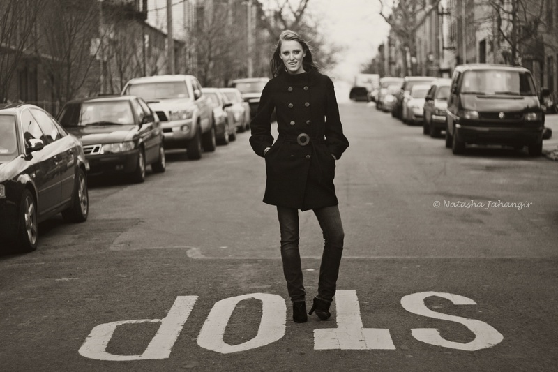 Female model photo shoot of Natasha Jahangir and caroline wuergler in Williamsburg, Brooklyn