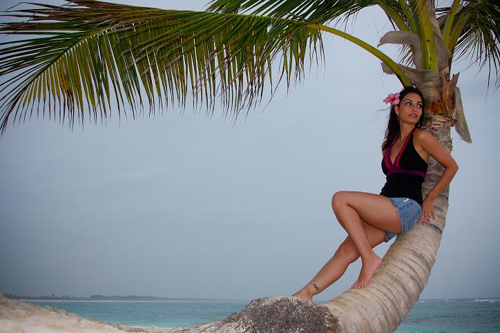Female model photo shoot of ChristaMarie in Punta Cana 2009