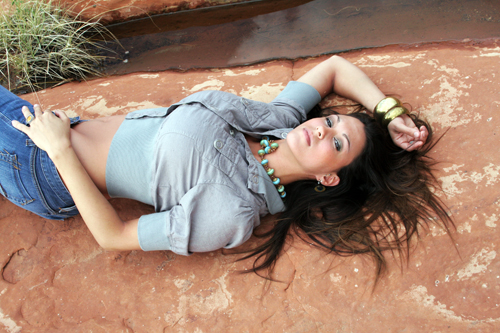 Female model photo shoot of OC Photographress and Deleted Profile 007 in Sedona, AZ