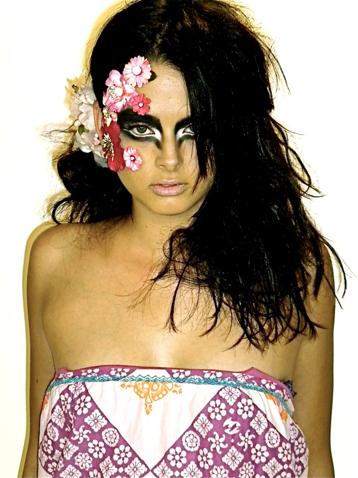 Female model photo shoot of Matisse Andrews Makeup in MUD studio