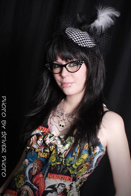Female model photo shoot of Itzy Bitzys Hats and Manda Chaos