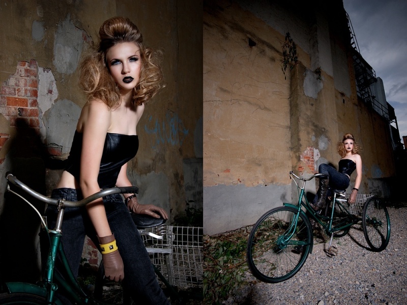 Female model photo shoot of Vandenbudenmayer by Tony Veloz in with love to Luis, hair styled by Ava W, makeup by KimGray   