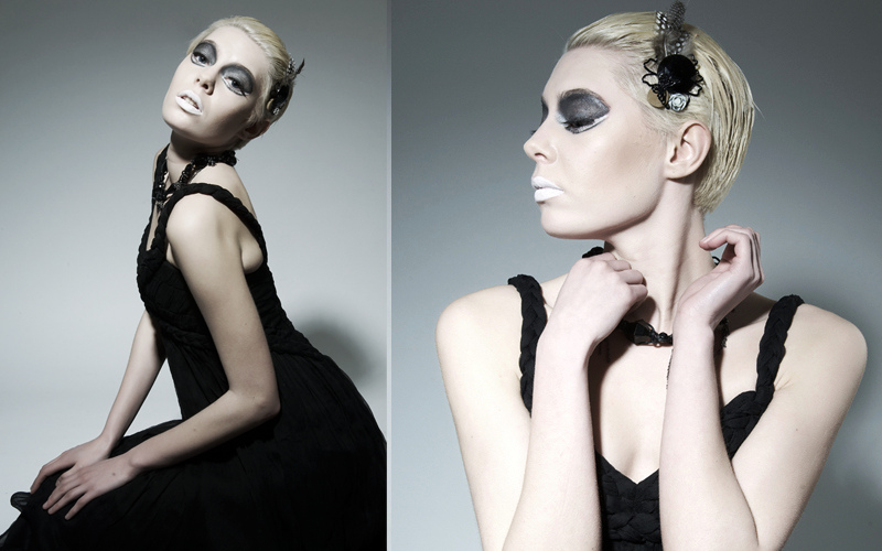 Female model photo shoot of B Y A S H A and Jodie Williamson, wardrobe styled by Yvonne Yong, makeup by Dora Chan