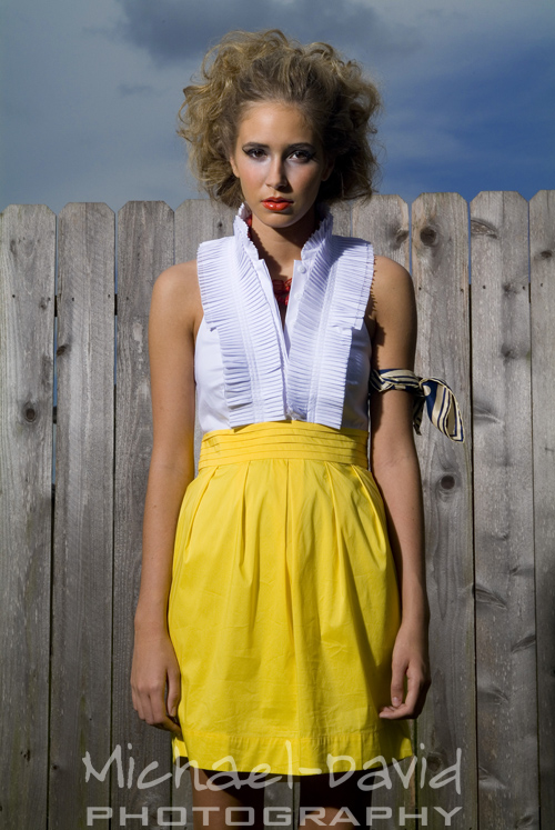 Female model photo shoot of SydneyLyn by Michael-David Inc, makeup by Julia Snider