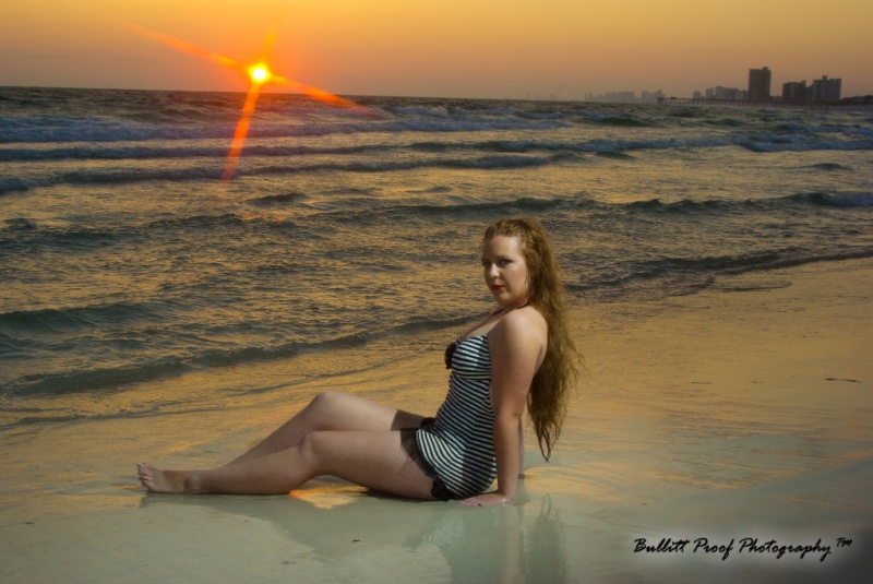 Male and Female model photo shoot of Bullitt Proof Photos and americanmadecargirl in Panama City Beach, FL