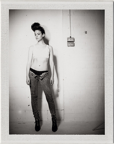 Female model photo shoot of Sally Reynolds in Garage Studios