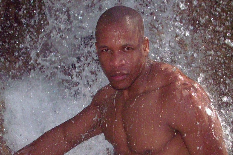 Male model photo shoot of Ovante in Famos Dunns River Fall, Jamaica