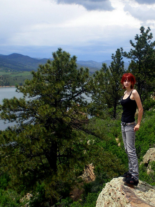 Female model photo shoot of Wishfyre in Horsetooth Reservoir